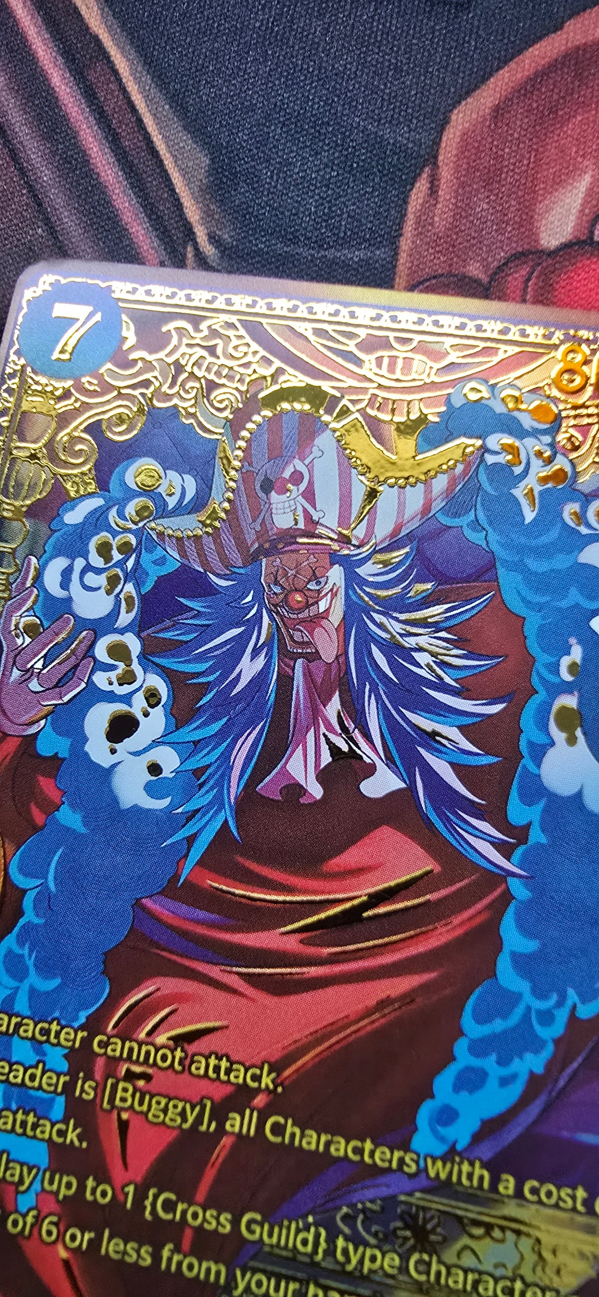 OP17 Buggy Gold SP P-084 Textured One Piece Card Game TCG Custom Made Proxy Card