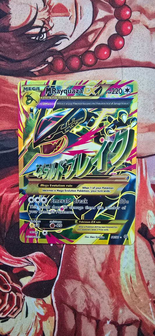Mega M Rayquaza EX 98/98 XY Ancient Origins Mega Gold Full Art Pokemon TCG Custom Made Proxy Card