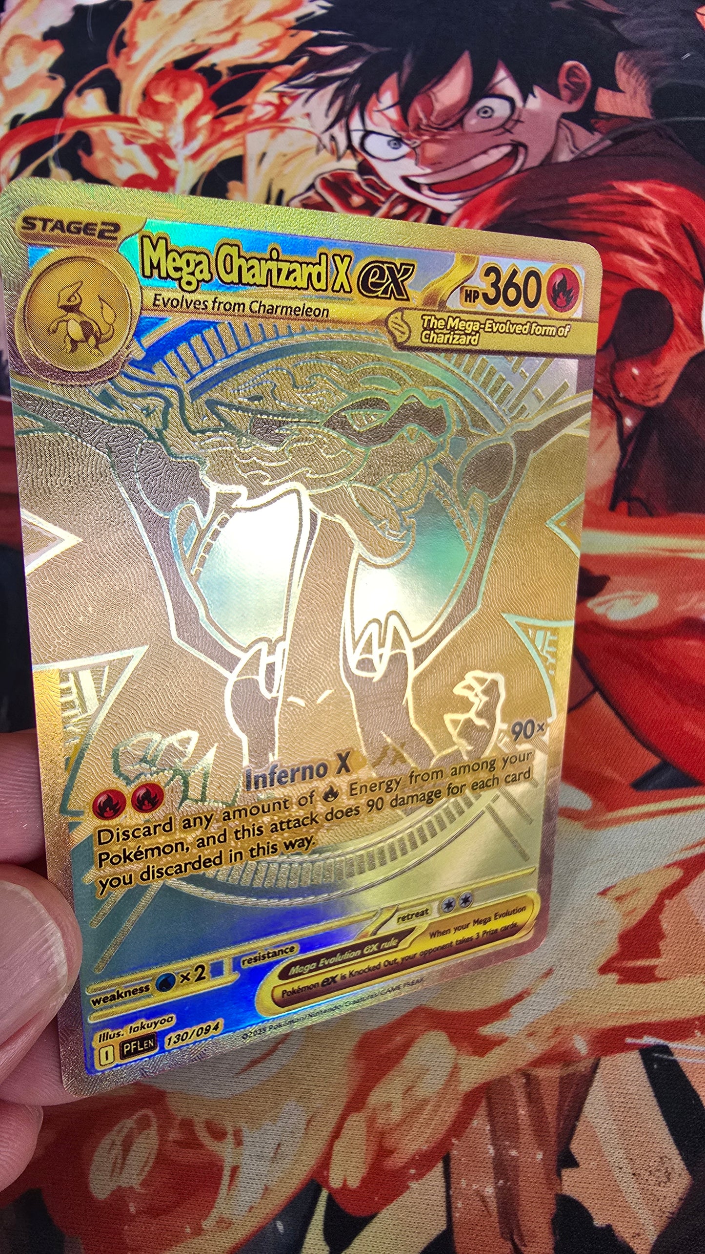 Mega Charizard X ex MUR Phantasmal Flames Pokemon Proxy Card English