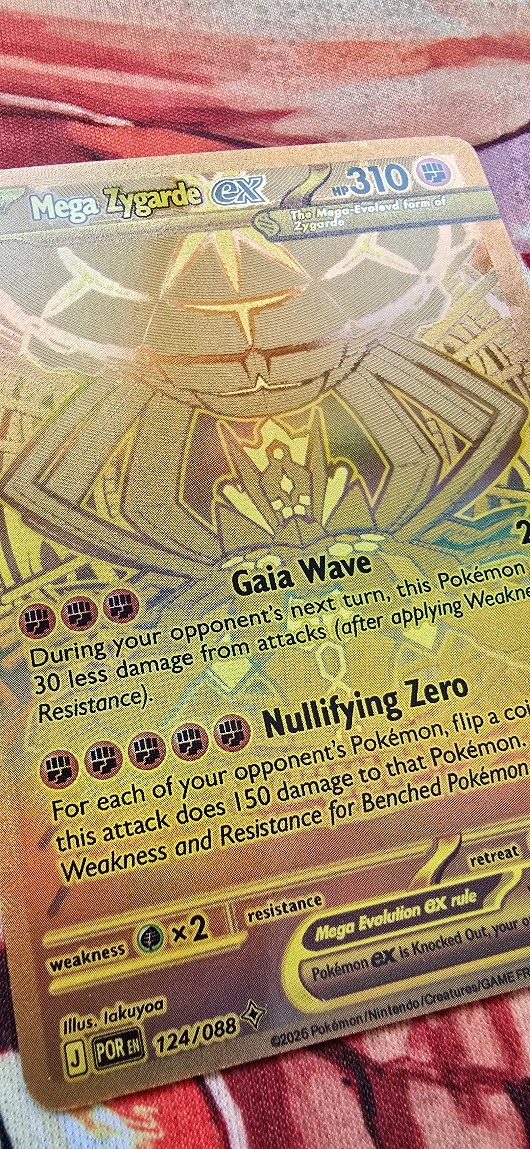 Mega Zygarde EX 124/088 Gold Mega Hyper Rare Perfect Order MUR Pokemon OP Proxies TCG Mega Zygarde EX 124/088 Gold Mega Hyper Rare Perfect Order MUR Pokemon OP Proxies TCG