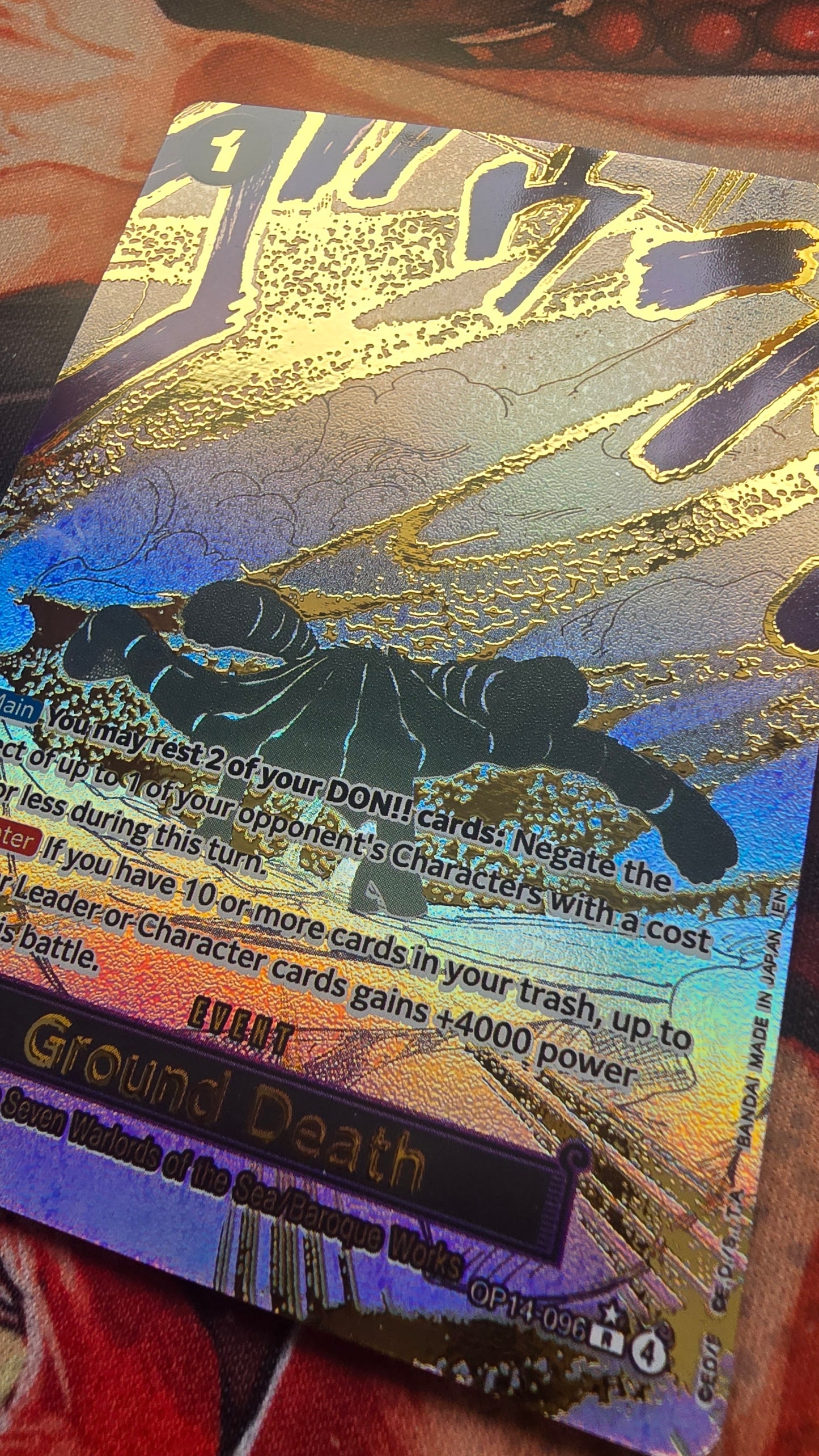 OP14 Manga Ground One Piece Crocodile Custom Made Card OP TCG Proxy English
