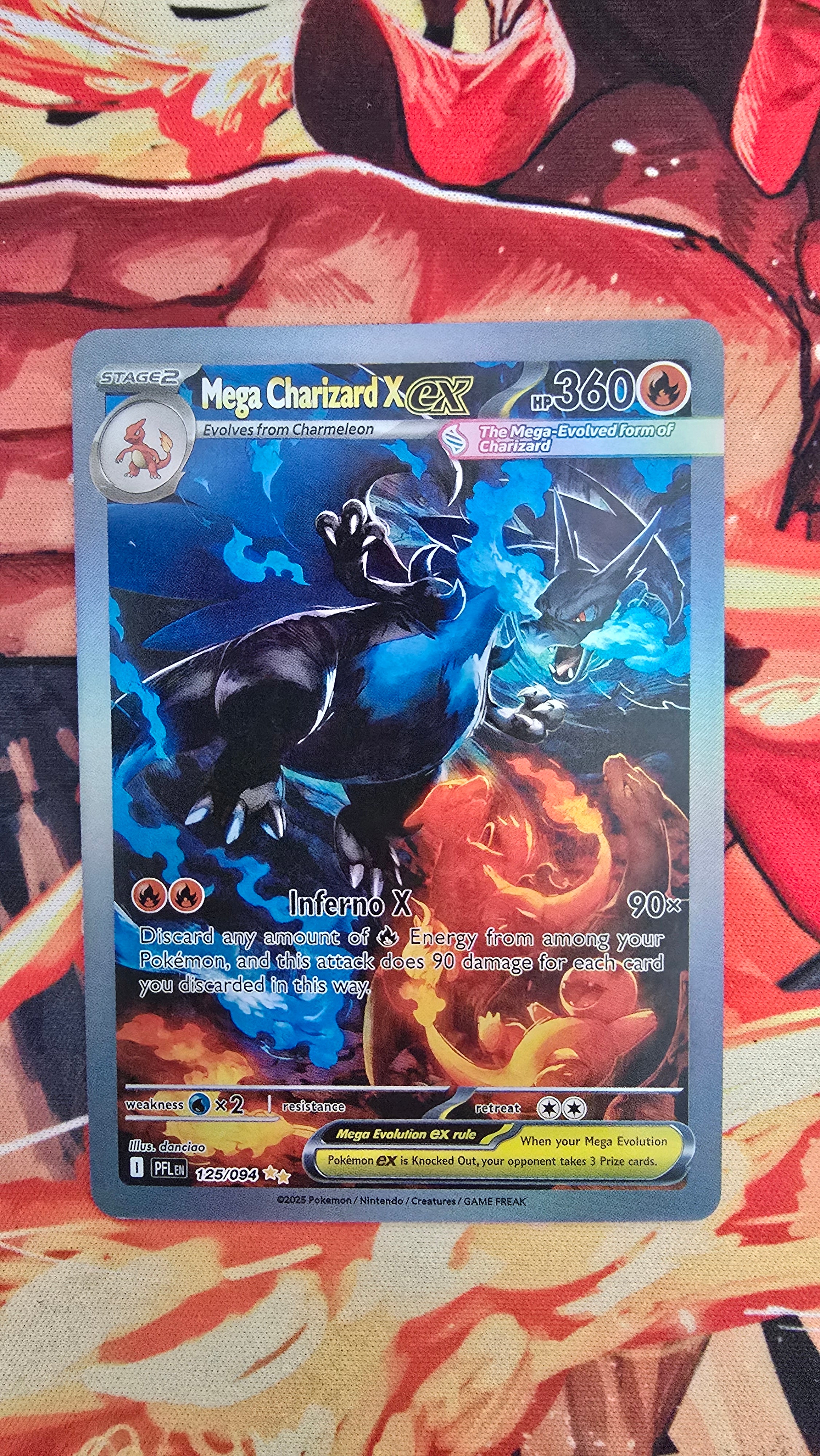 Mega Charizard X ex SAR 110/080 M2 Inferno X Pokemon Proxy Card