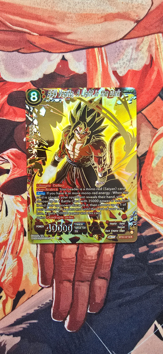 SS4 Vegito, A Light in the Dark DBS-B18 Dragon Ball Super Proxy Card