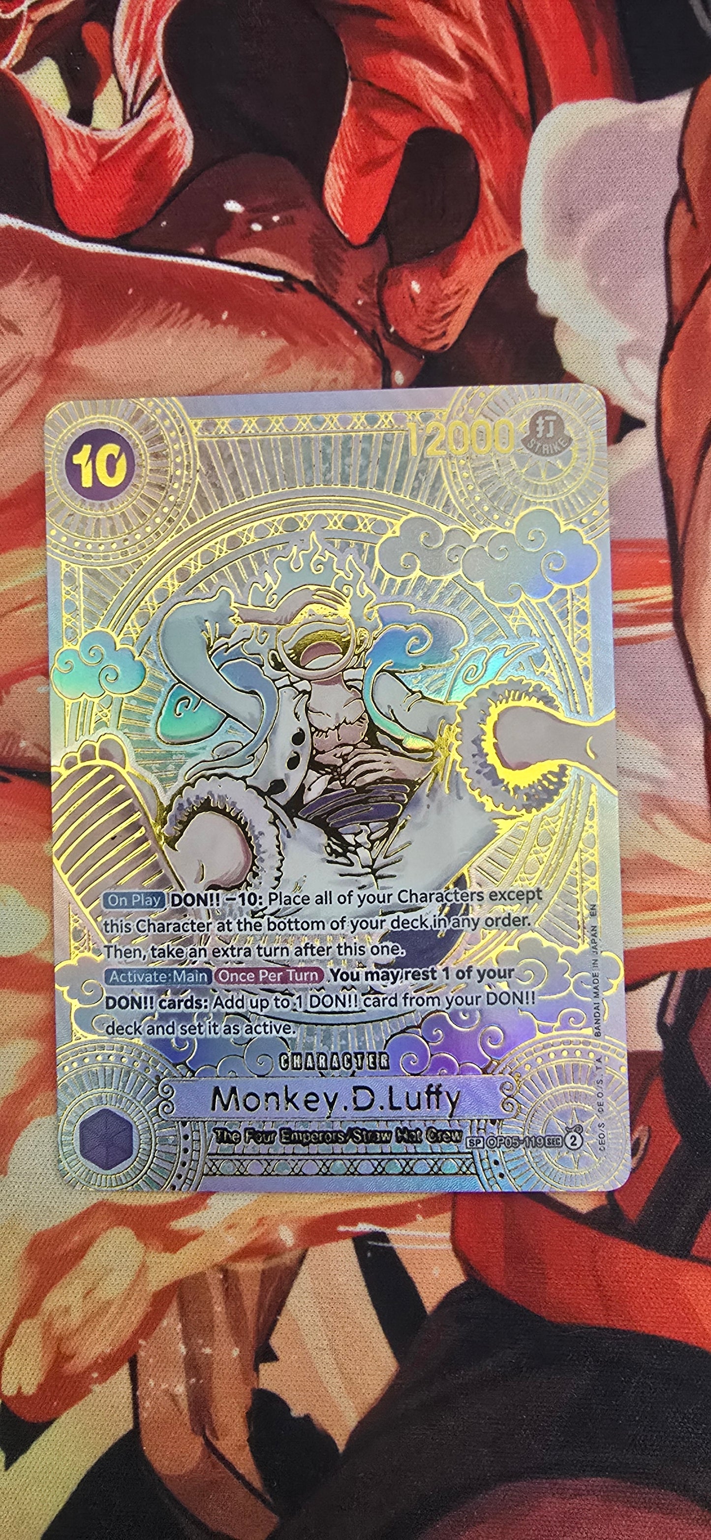 luffy gear 5 one piece card game Gear 5 SP Monkey D Luffy Gold & Silver One Piece Card Game Premium Qua – OP Proxies TCG